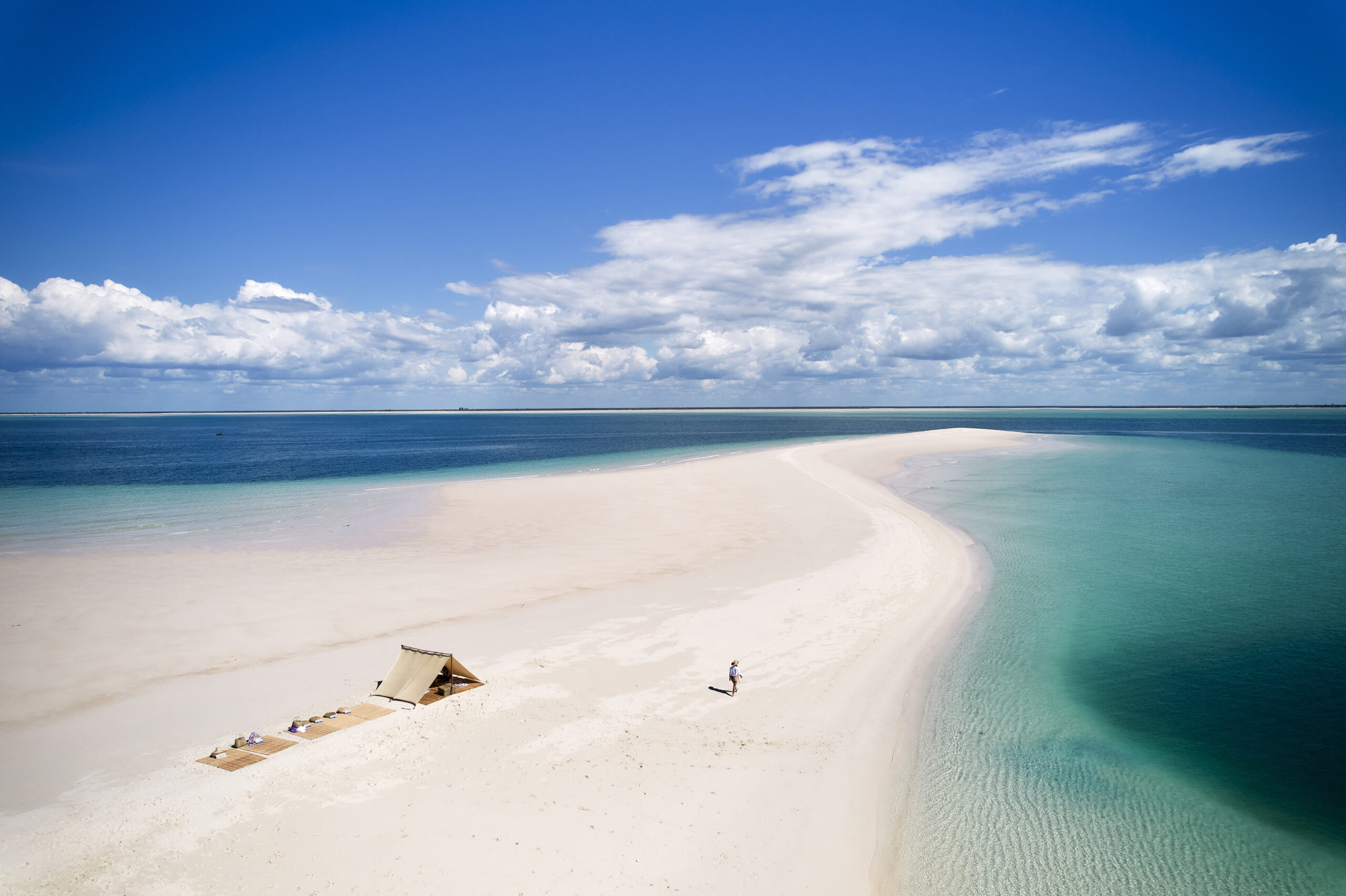 beach and sea on island