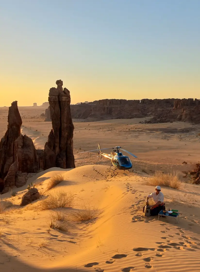 Into the silence of ancient lands